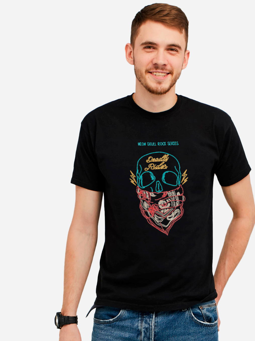 

Футболка Because RMB5037  Черная, Футболка Because RMB5037 XL Черная