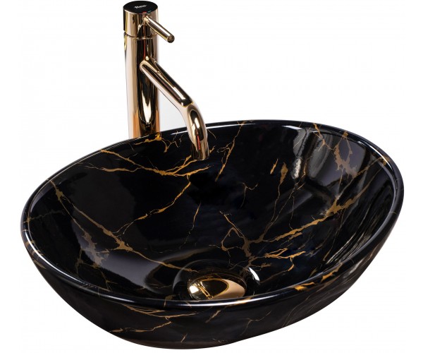 

Умывальник (Раковина) Rea Sofia Black Marble REA-U5611