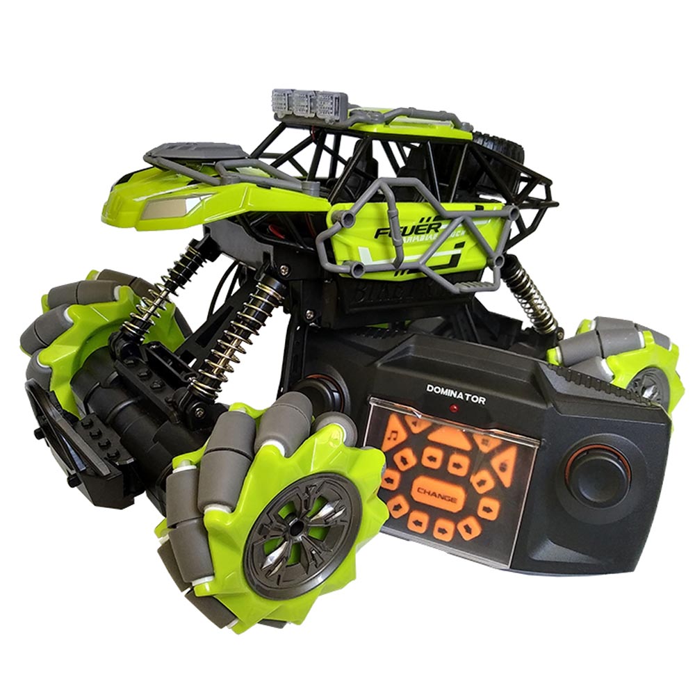 

Машинка трюковая WOW Fever Baggy 4WD с Музыкальным и световым сопровождением 4*4 Вездеход на радио управлении Зеленый