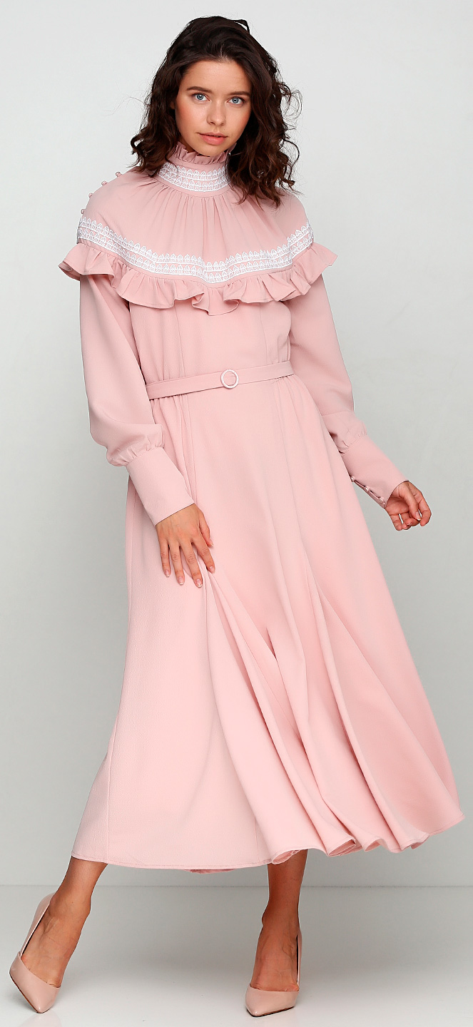 

Платье ANNA YAKOVENKO 2397  Розовое, Платье ANNA YAKOVENKO 2397 XL Розовое