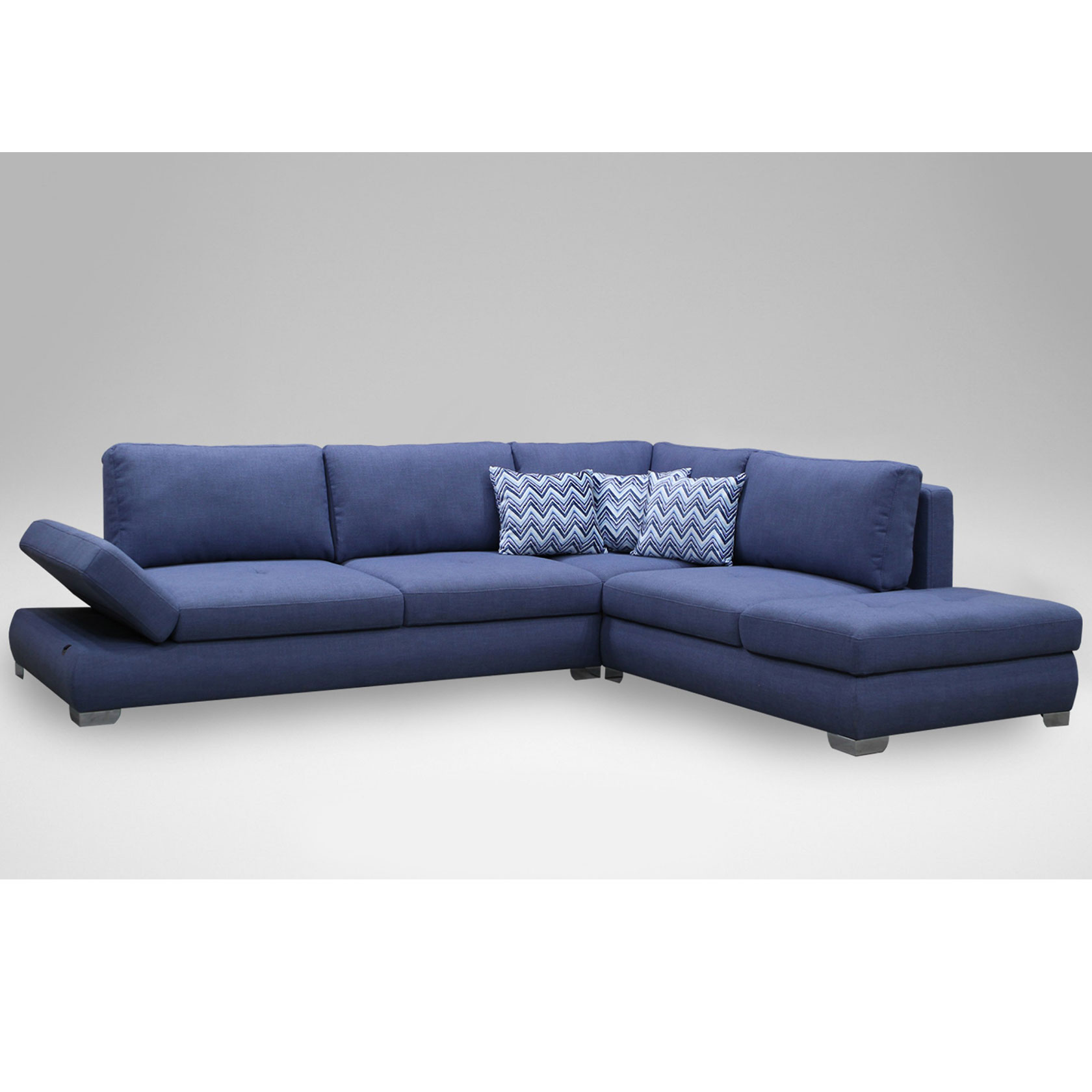 

Угловой диван Вента LUX (СидиМ) Синий 265х330 см