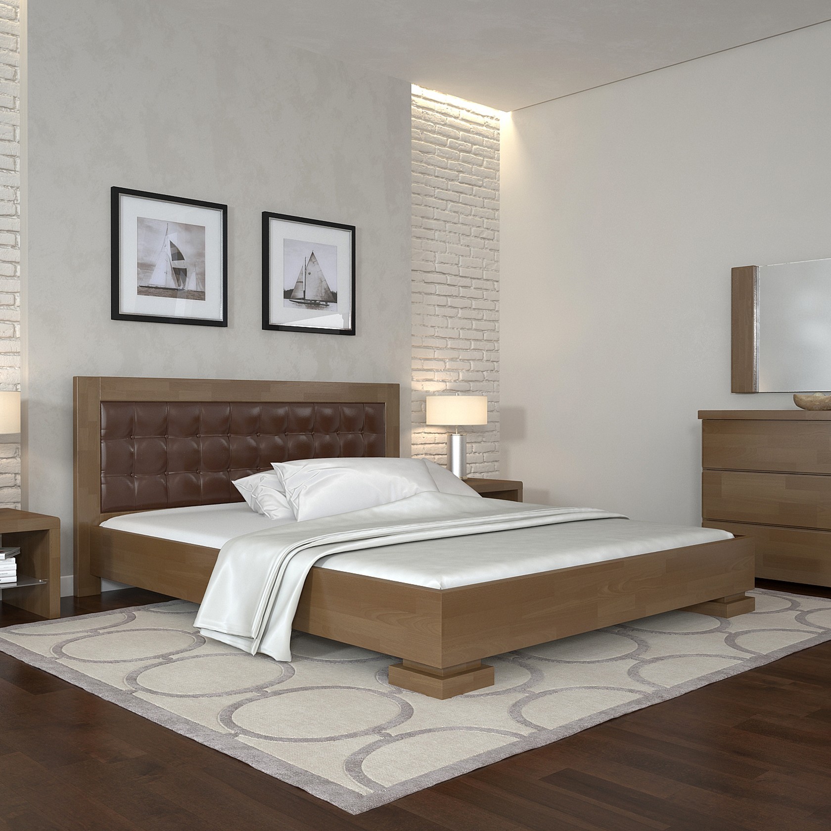 

Кровать Монако (Arbor Drev) Орех 140х200 см 71133_09