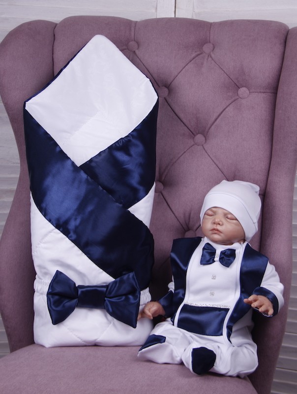 

Набор на выписку из роддома для малыша Brilliantbaby Willy синий