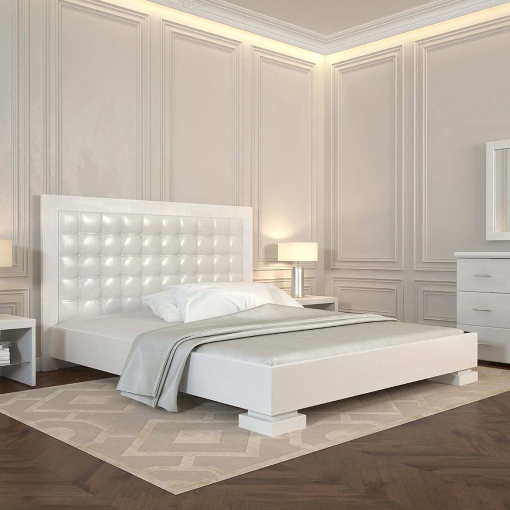 

Кровать Подиум (Arbor Drev) Белая 160х200 см 71138_01