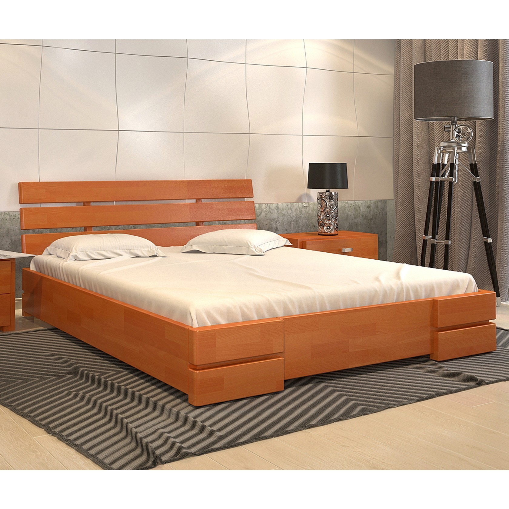 

Кровать Дали Люкс с механизмом (Arbor Drev) Ольха 180х200 см 71131_09