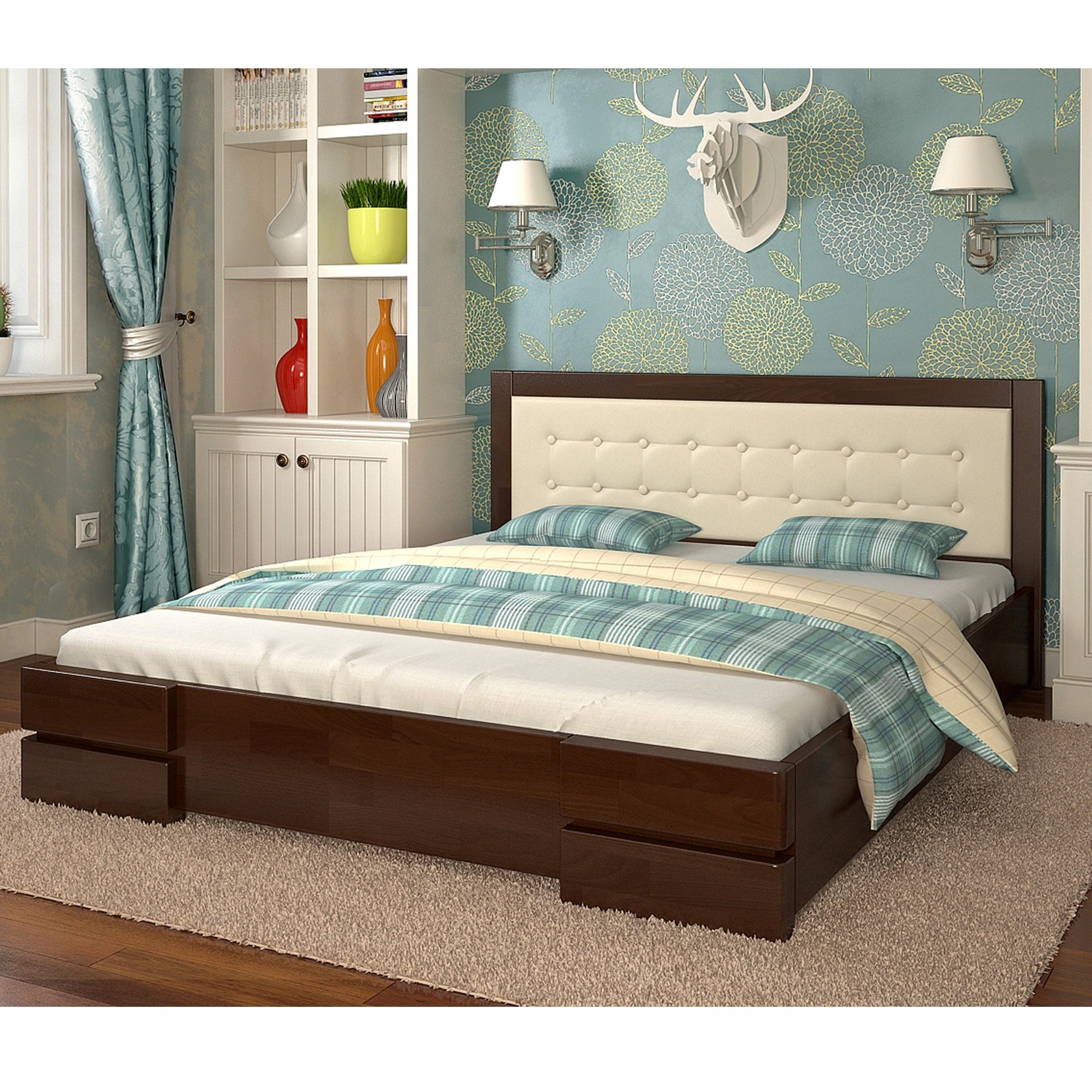 

Кровать Регина (Arbor Drev) Темный орех 120х200 см 71124_03
