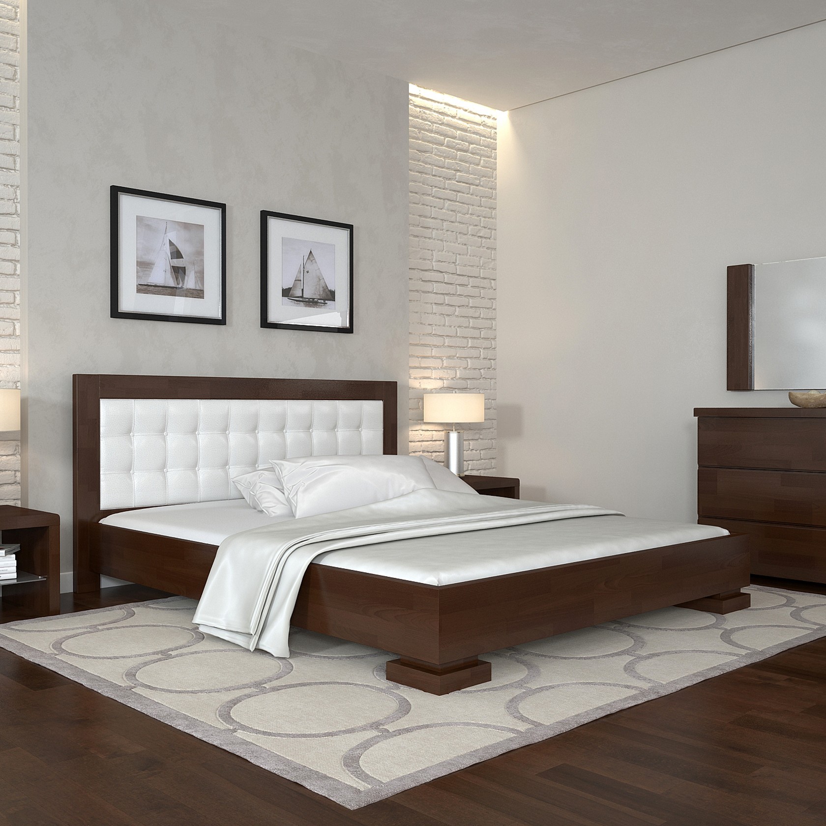 

Кровать Монако (Arbor Drev) Темный орех 160х200 см 71133_16