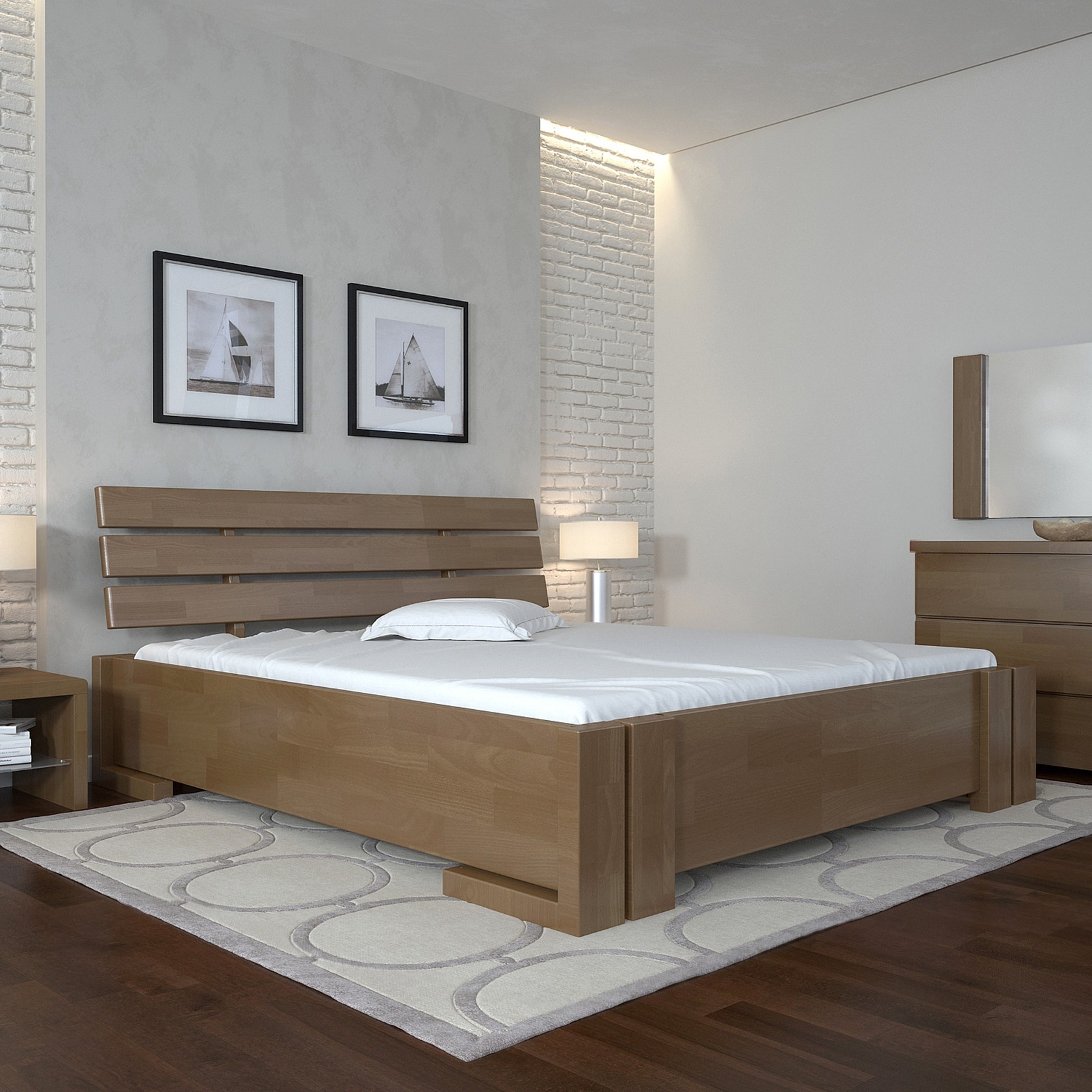 

Кровать Домино (Arbor Drev) Орех 120х200 см 71135_03