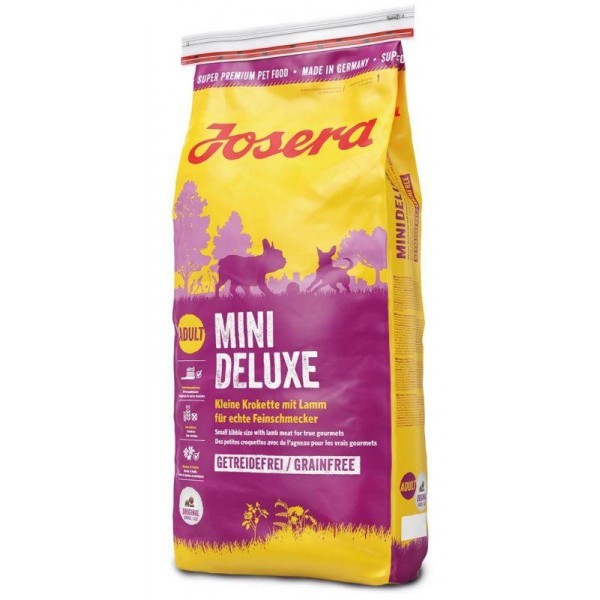

Сухой Беззерновой Корм Для Взрослых Собак Мелких Пород С Ягненком Josera Mini Deluxe Grainfree 15 кг Миниделюкс15