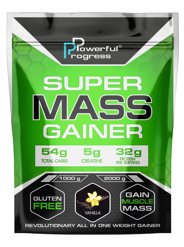 

Гейнер Powerful Progress Super Mass Gainer 2 кг Ваниль