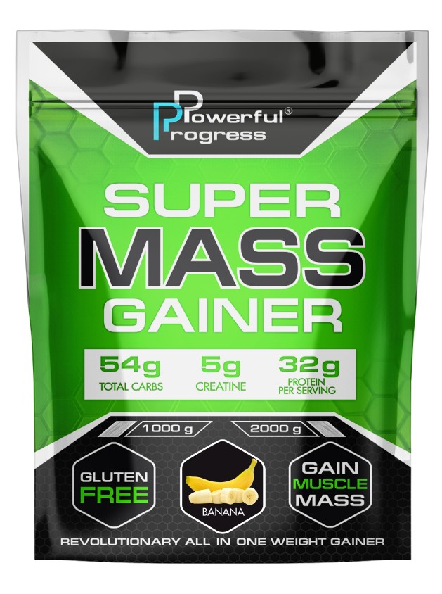 

Гейнер Powerful Progress Super Mass Gainer 1 кг Банан