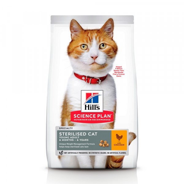 

Сухой Корм Для Стерилизованных Кошек Hill's Science Plan 15 кг 604839