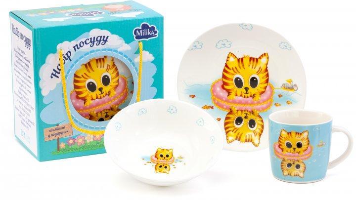 

Набір дитячого посуду Milika Sea Kitten 3 пр.