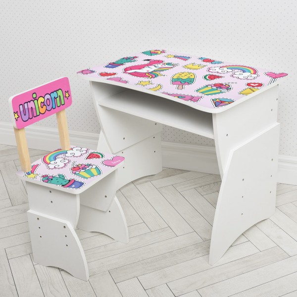 

Парта Bambi 905-133R единорожка, светло-розовый (BAM003938)