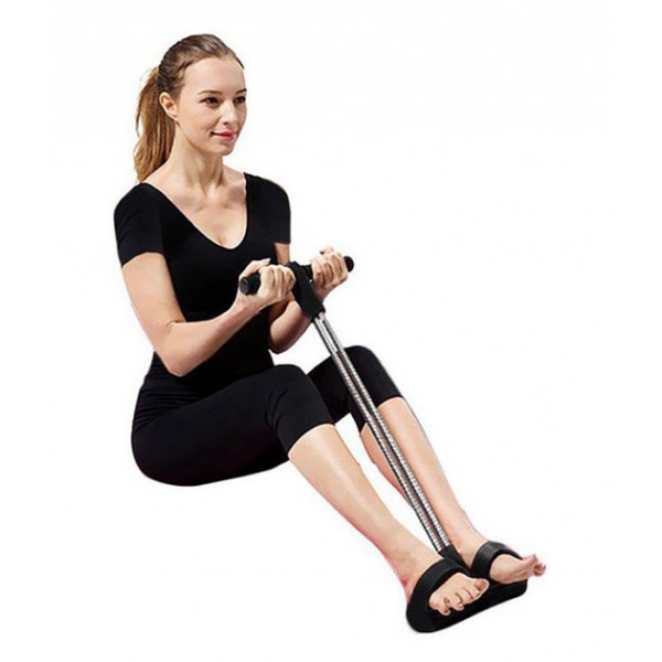 

Эспандер для фитнеса TUMMY TRIMMER домашний пружинный тренажер для мышц рук, живота и спины