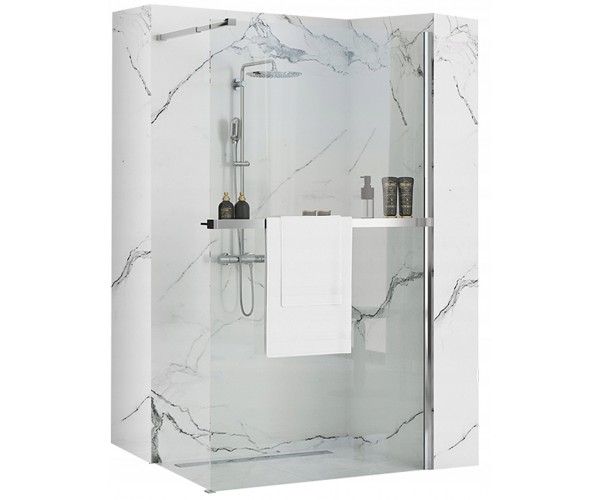 

Душевая стенка Rea AERO 80x195 + полка REA-K7552