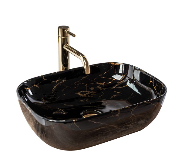 

Умывальник (Раковина) Rea Belinda Black Marble shiny REA-U8907