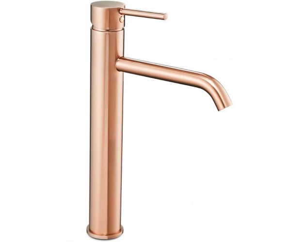 

Смеситель для умывальника (Раковины) Rea Lungo Rose Gold высокий REA-B6321