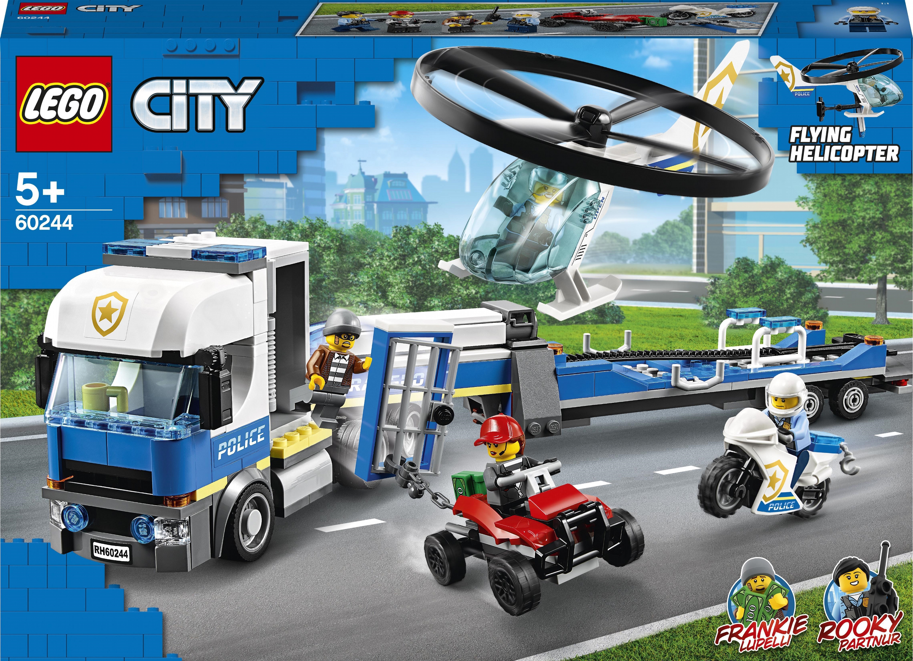 

Конструктор LEGO City Police Полицейский вертолётный транспорт 317 деталей (60244)