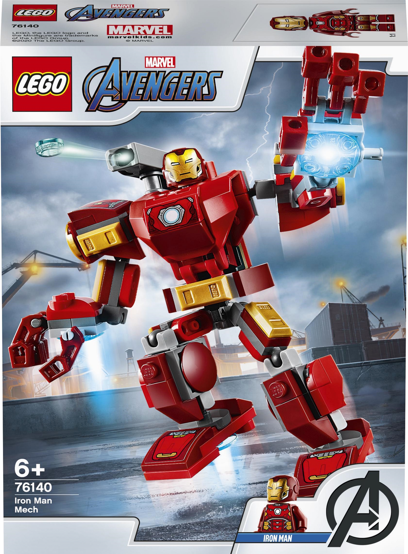 

Конструктор LEGO Super Heroes Marvel Comics Железный Человек: трасформер 148 деталей (76140)