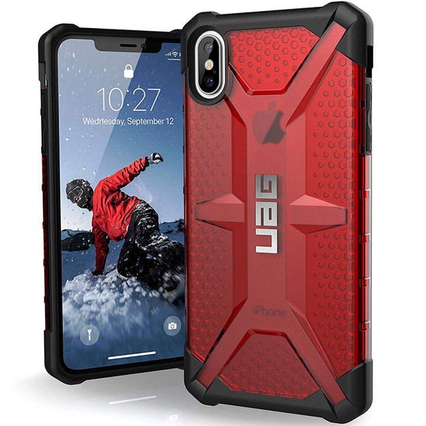 

Противоударный чехол бампер UAG Plasma Apple Iphone X Iphone Xs 5.8″ Magma Red