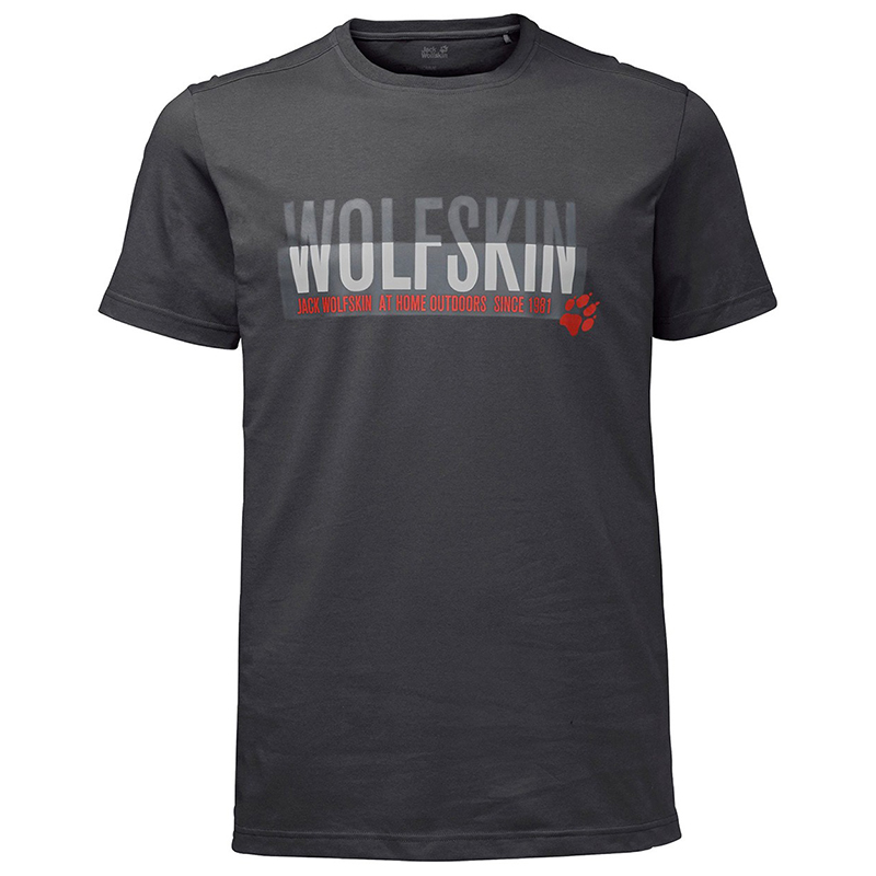 

Футболка мужская Jack Wolfskin серая 1805641-6352 (L)