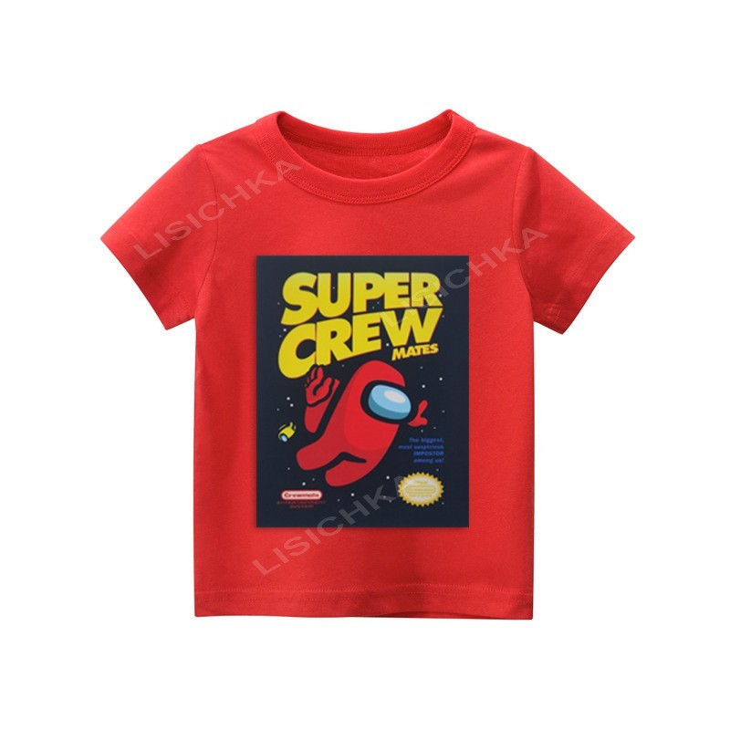 

Футболка Foxstyle Амонг ас Super Crew, 110-116см, красная