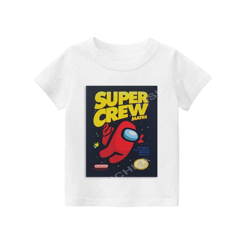 

Футболка Foxstyle Амонг ас Super Crew, 110-116см, белая