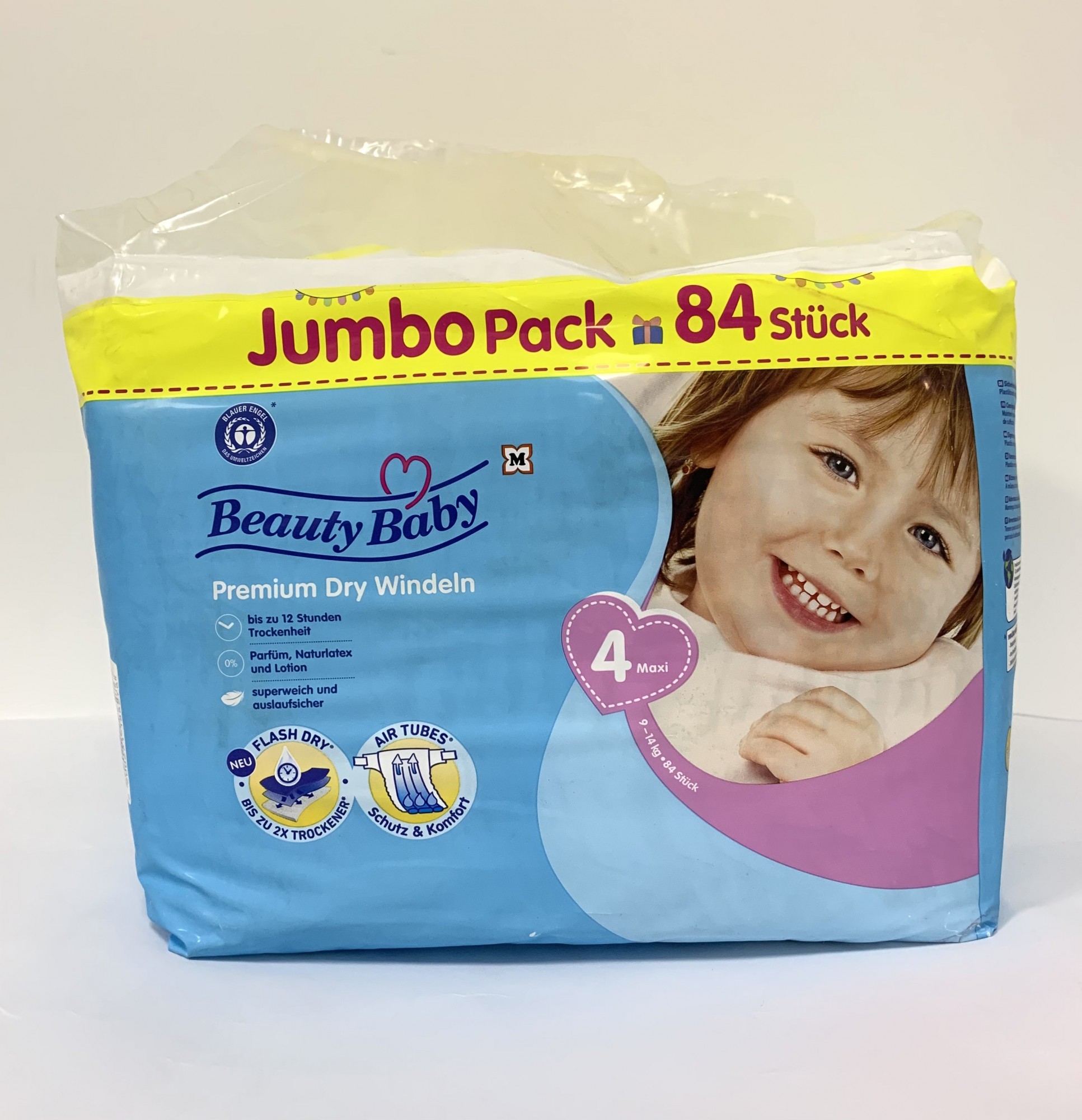 

Підгузки 4 розміру Beauty Baby Premium Dry, 9-14 кг.,84 шт.