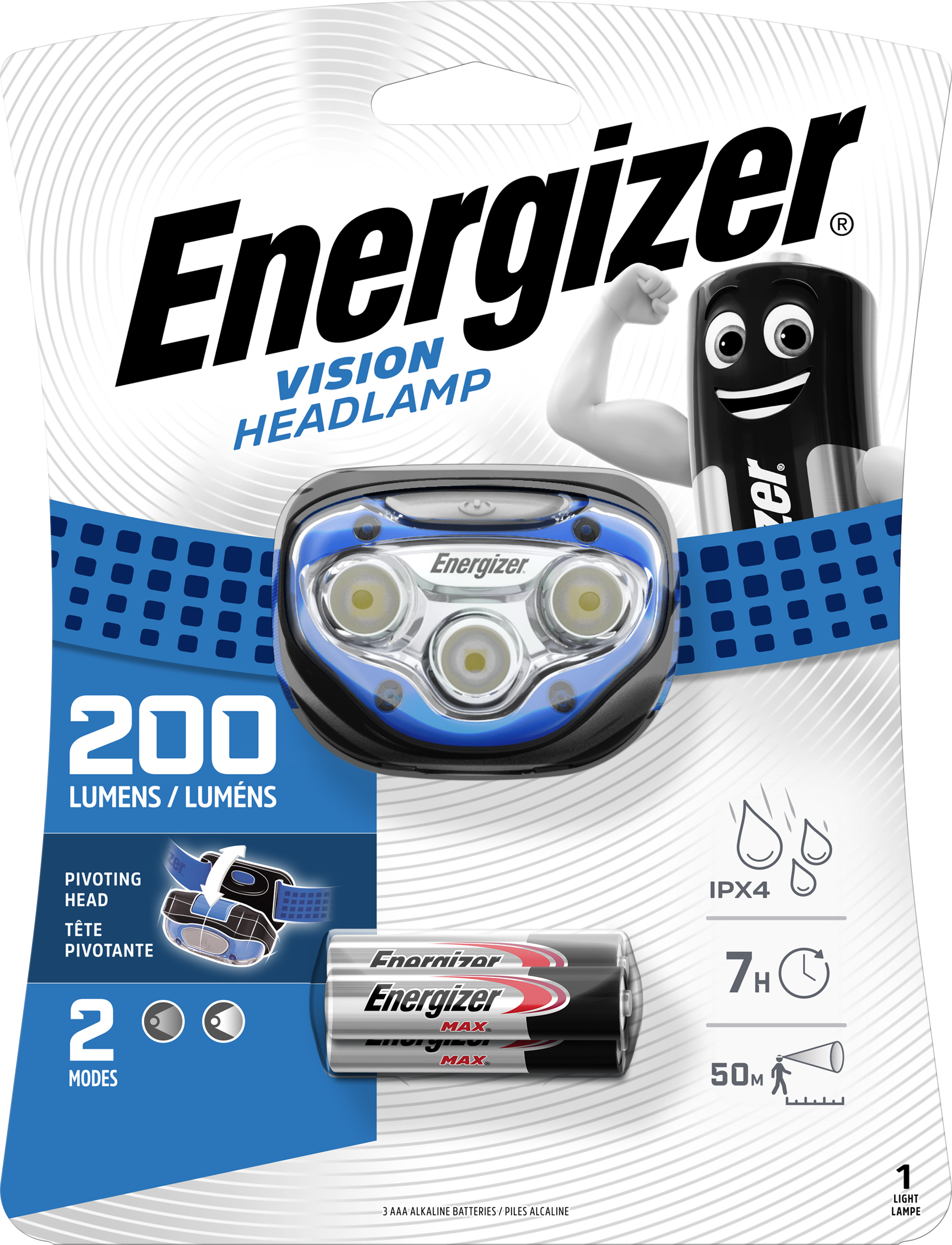 

Фонарик Energizer Headlight Vision 3xAAA (7638900270228)