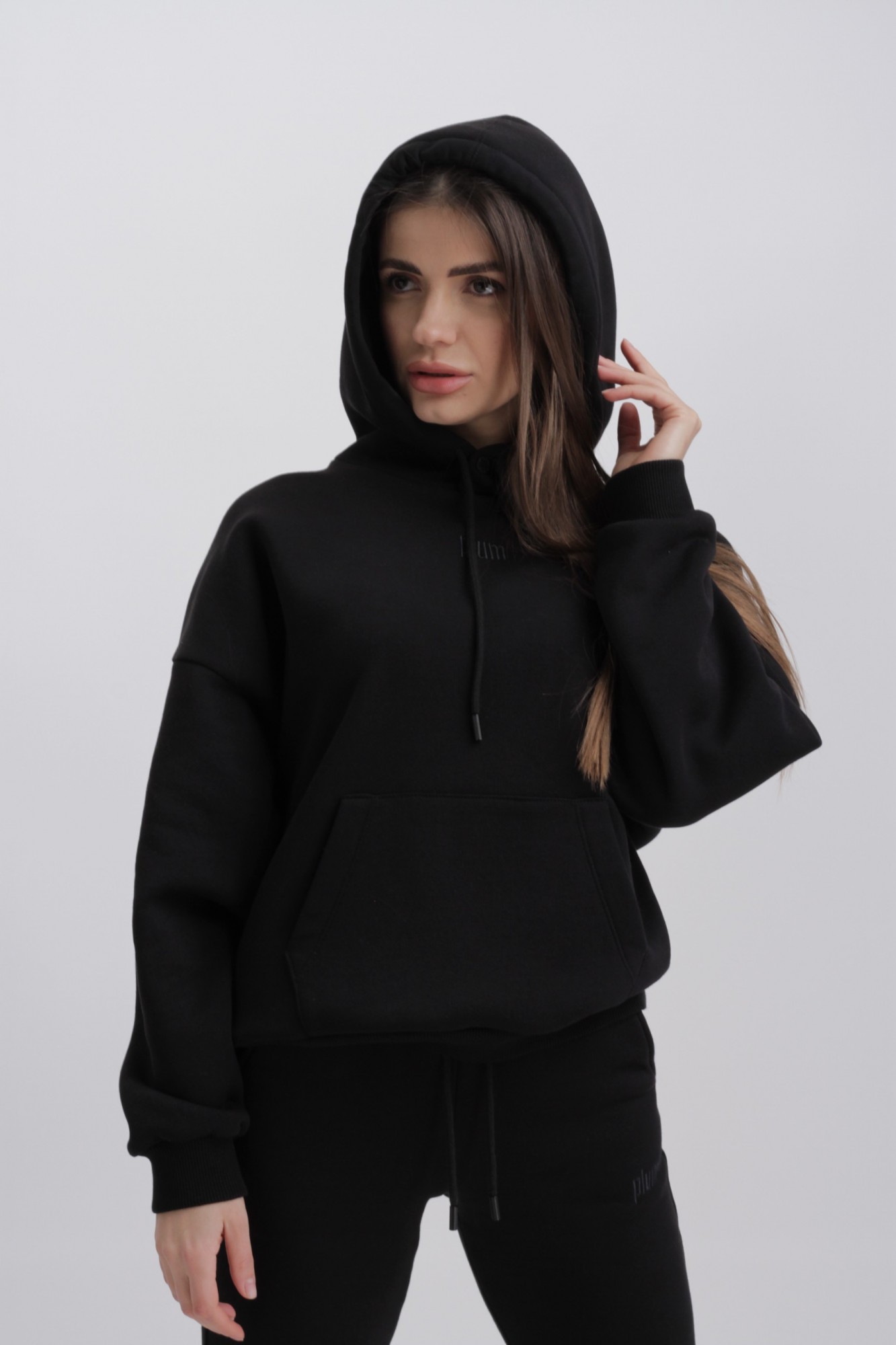 

Худи Plum  черный 159-02, Худи Plum XS черный 159-02
