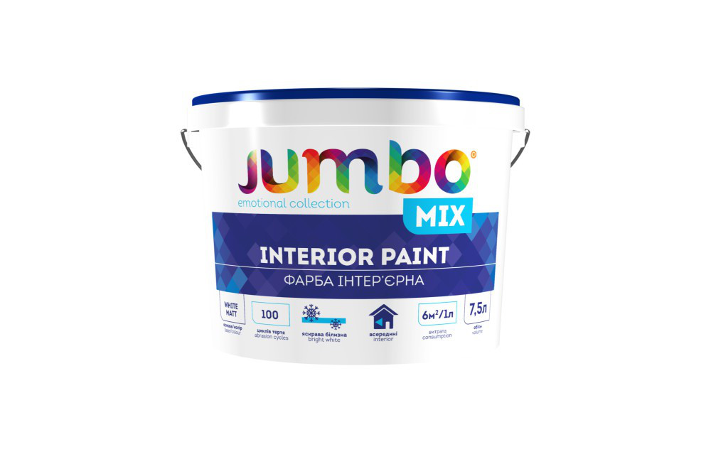 

Краска интерьерная высоконаполненная Smile Jumbo Mix 15л белая