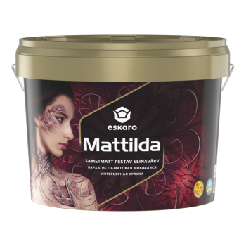 

Краска Бархатисто-матовая моющаяся интерьерная ESKARO Mattilda 2.85л белая