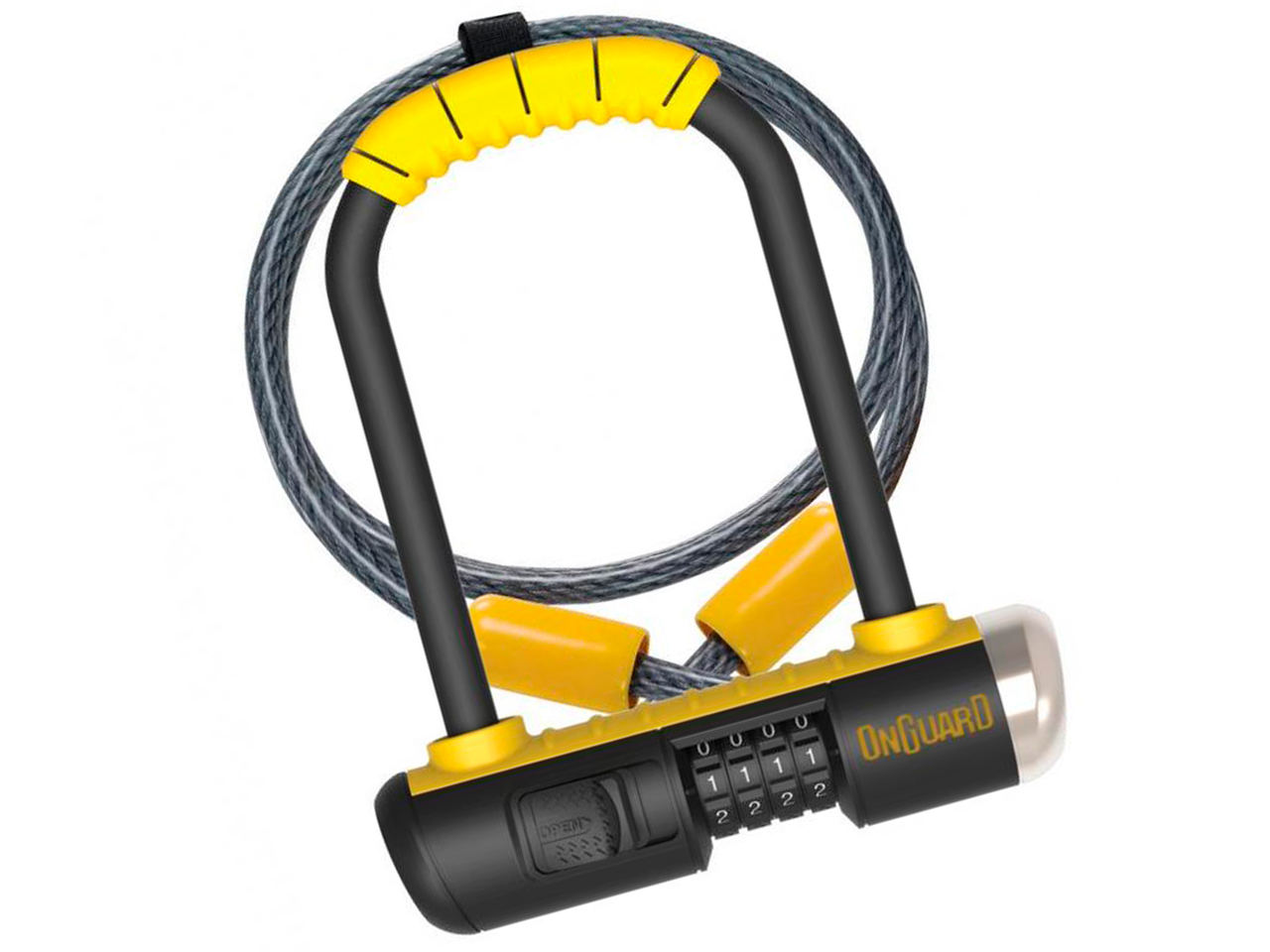 

Велозамок U-образный Onguard COMBO Mini DT (скоба, 90x140, черный/желтый)