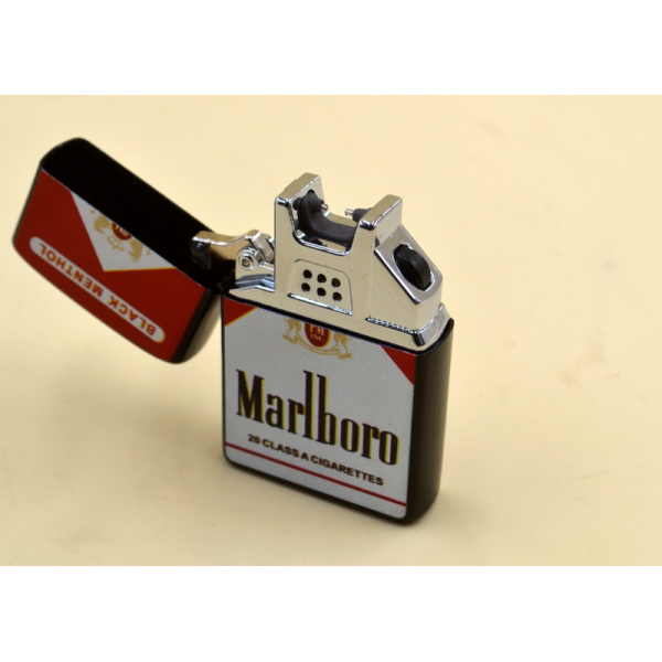 

Зажигалка аккумуляторная импульсная USB UKC(Marlboro-7035)