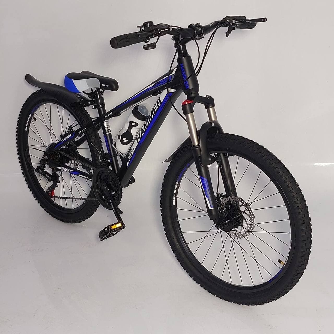 

Горный Подростковый Велосипед S300 BLAST-БЛАСТ 27.5 Shimano Черно-Синий