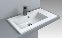 

Умывальник для ванной комнаты FANCY MARBLE Josefine Slim 700 левый sand
