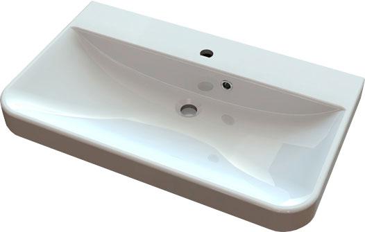 

Умывальник для ванной комнаты FANCY MARBLE Carla 800 stone gray