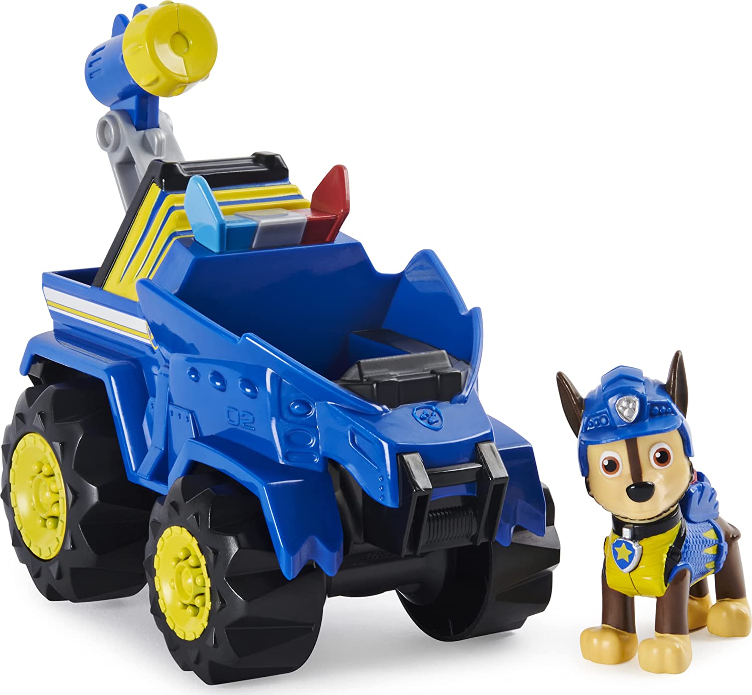 

Щенячий патруль спасательный Дино автомобиль Чейза - Paw Patrol Dino Rescue Chase’s Deluxe Rev Up Vehicle Spin Master (20129238)