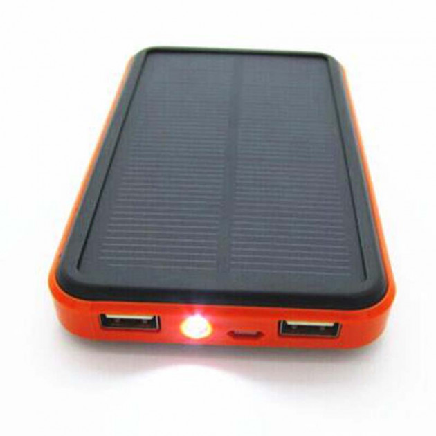 

Внешний аккумулятор Power Bank Solar 20000 mah (фонарь+ USB кабель) на солнечной батарее (6to)