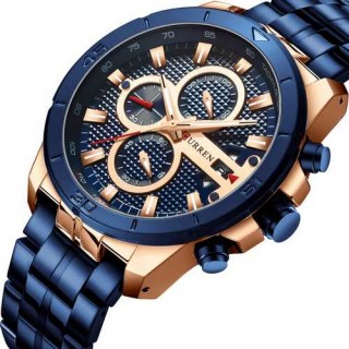 

Мужские часы Curren 8337 Blue-Cuprum