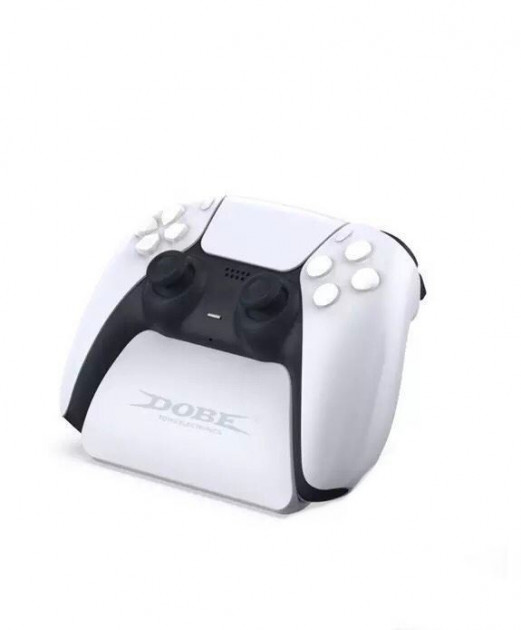 

Подставка стенд Dobe держатель для геймпада PlayStation 5 Dualsense Светло серый