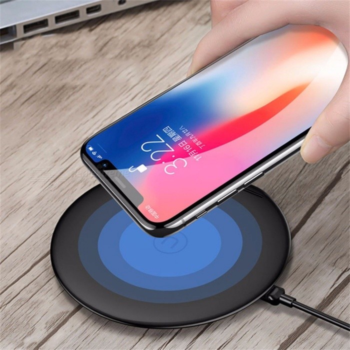 

Беспроводное зарядное устройство Usams US-CD33 Wireless Fast Charging Pad with Foldable Stand V Series Black