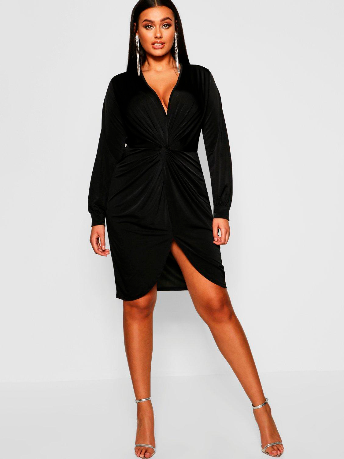 

Платье Boohoo bh05330116 48 Черное