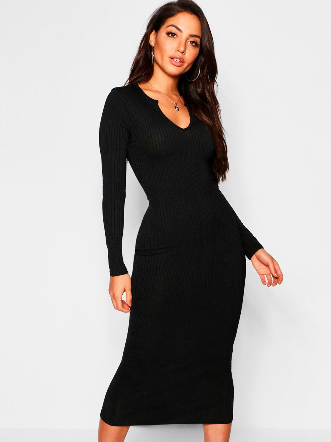 

Платье Boohoo bh05330129 34 Черное