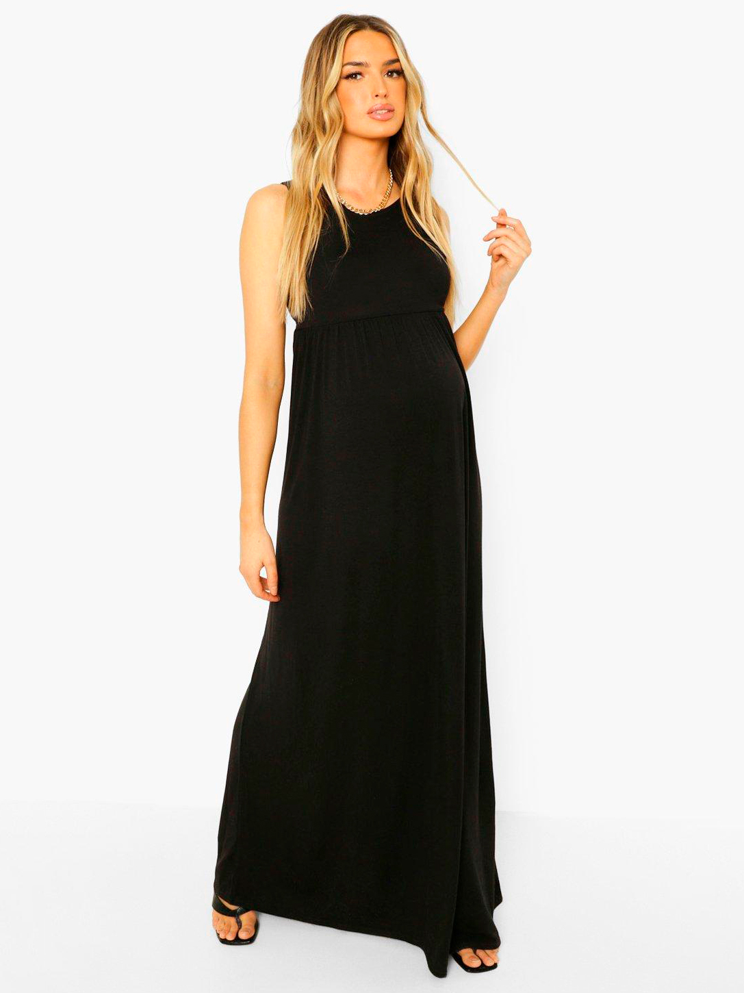 

Платье для беременных Boohoo bh05330136 40 Черное