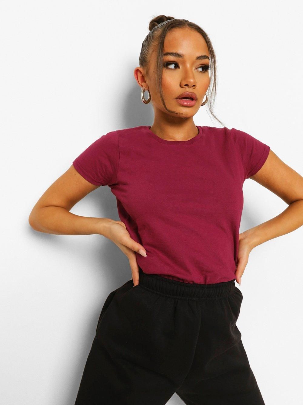 

Футболка Boohoo bh06110083  Бордовая, Футболка Boohoo bh06110083 XL Бордовая