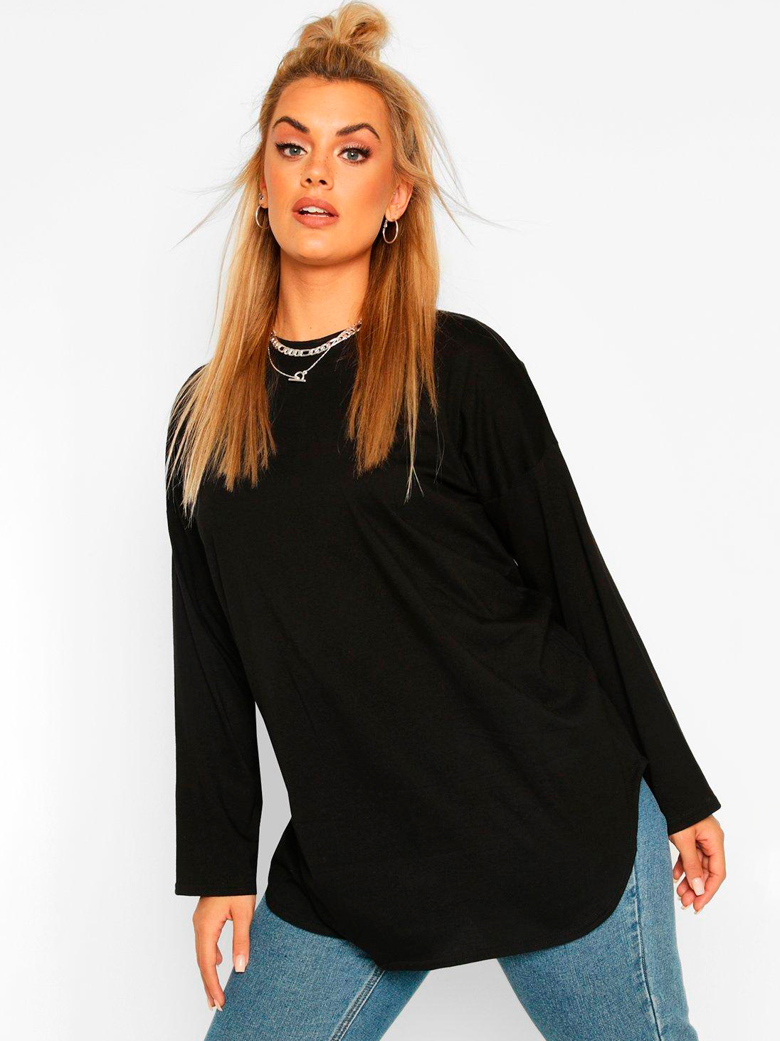

Лонгслив Boohoo bh06110087 46 Черный
