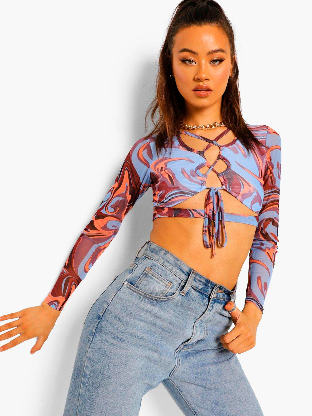 

Топ Boohoo bh06110168 42 Сиреневый