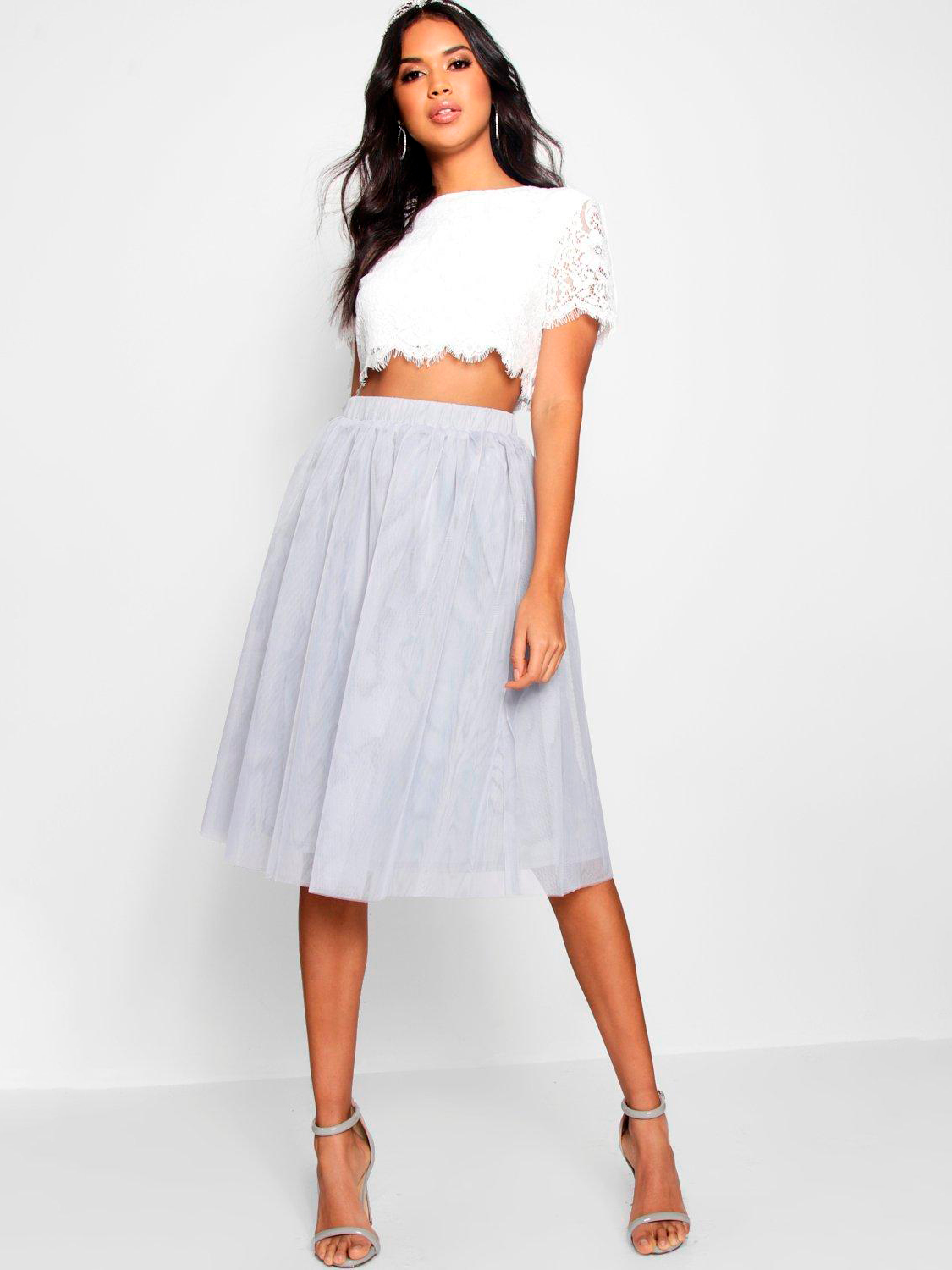 

Юбка Boohoo bh08110043 42 Серая